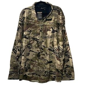 Under Armour Barren Camo Henley NWT Mens 3XL Hunting Outdoor Long Sleeve Top